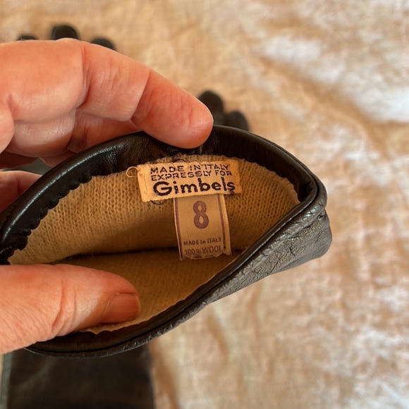 Vintage black leather opera gloves - Picture 2 of 2